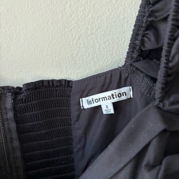 REFORMATION Joi Ruched Stretch Organic Cotton Top Sz 8 NWT‎ - Picture 6 of 7